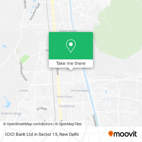 ICICI Bank Ltd in Sector 15 map