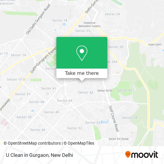 U Clean in Gurgaon map