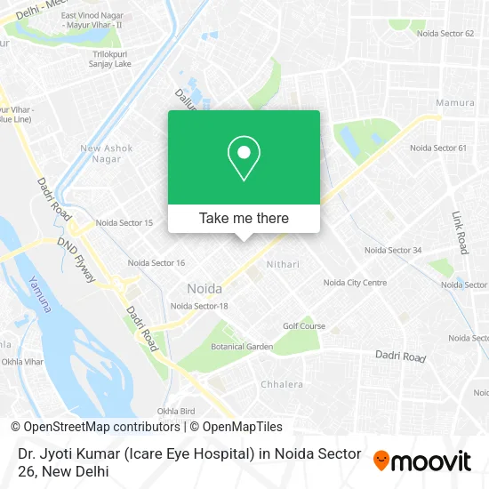 Dr. Jyoti Kumar (Icare Eye Hospital) in Noida Sector 26 map