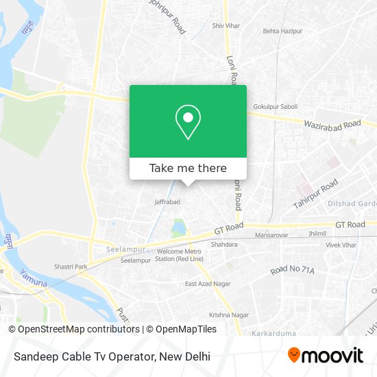 Sandeep Cable Tv Operator map