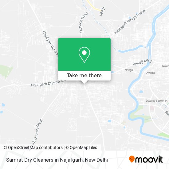 Samrat Dry Cleaners in Najafgarh map