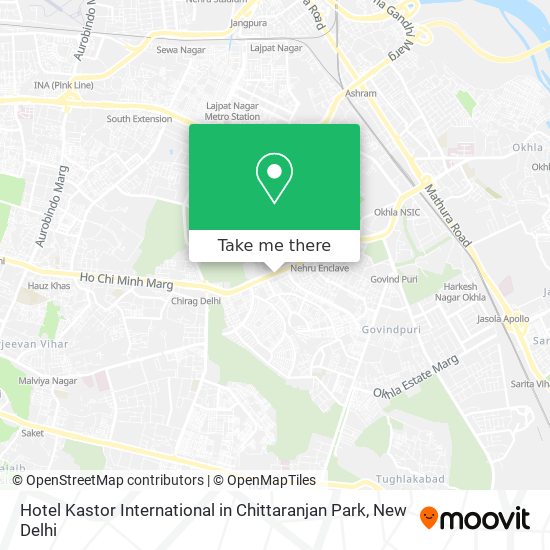 Hotel Kastor International in Chittaranjan Park map