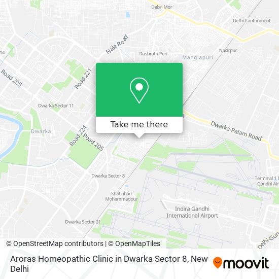 Aroras Homeopathic Clinic in Dwarka Sector 8 map