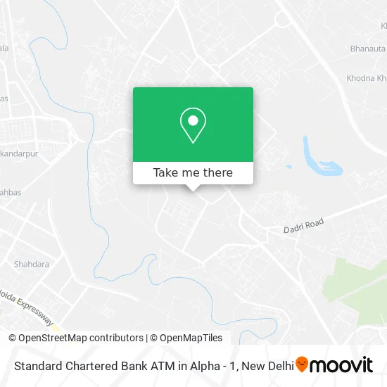 Standard Chartered Bank ATM in Alpha - 1 map