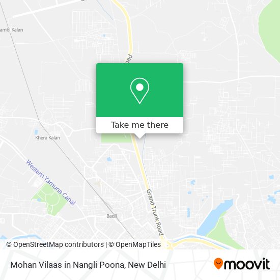 Mohan Vilaas in Nangli Poona map