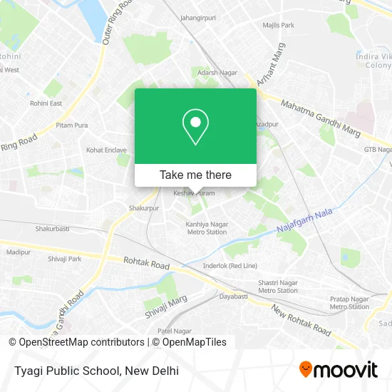 Tyagi Public School map