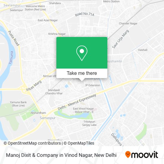 Manoj Dixit & Company in Vinod Nagar map