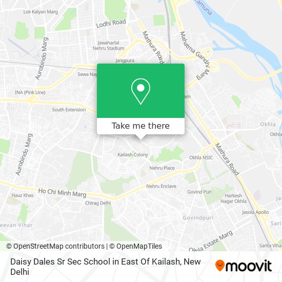 Daisy Dales Sr Sec School in East Of Kailash map