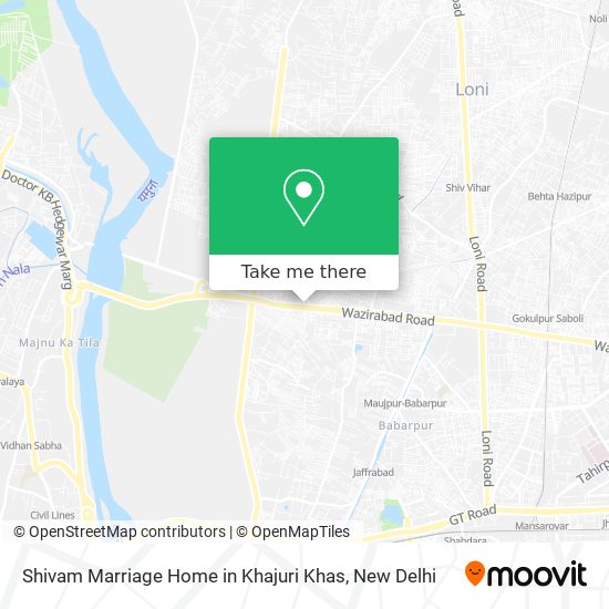 Shivam Marriage Home in Khajuri Khas map