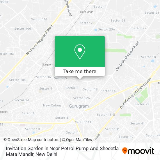 Invitation Garden in Near Petrol Pump And Sheeetla Mata Mandir map