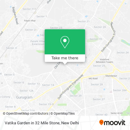 Vatika Garden in 32 Mile Stone map