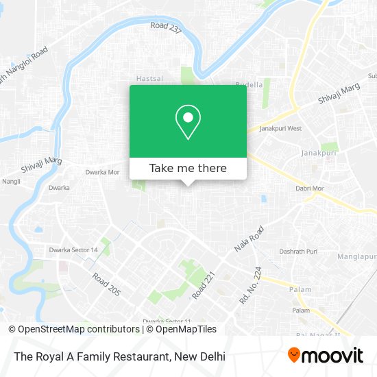 The Royal A Family Restaurant map