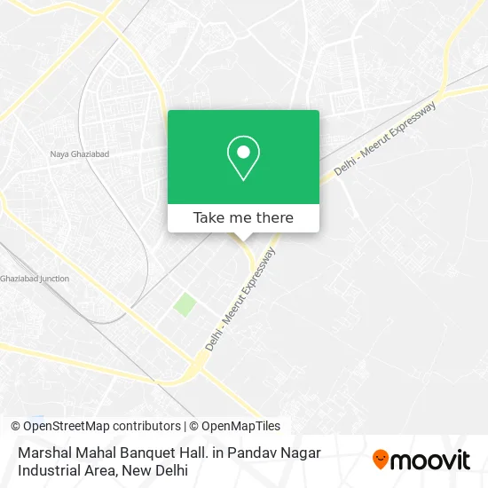 Marshal Mahal Banquet Hall. in Pandav Nagar Industrial Area map