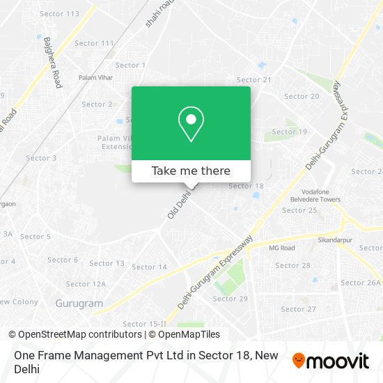 One Frame Management Pvt Ltd in Sector 18 map
