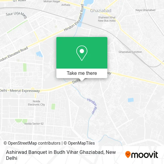 Ashirwad Banquet in Budh Vihar Ghaziabad map