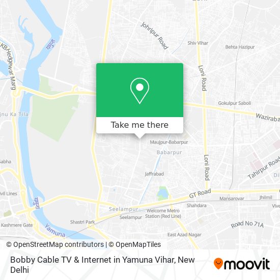 Bobby Cable TV & Internet in Yamuna Vihar map