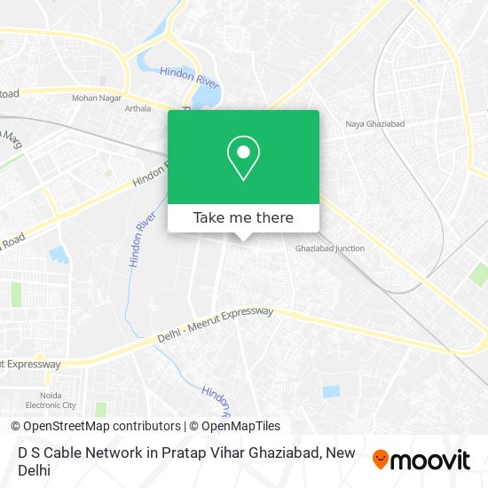 D S Cable Network in Pratap Vihar Ghaziabad map