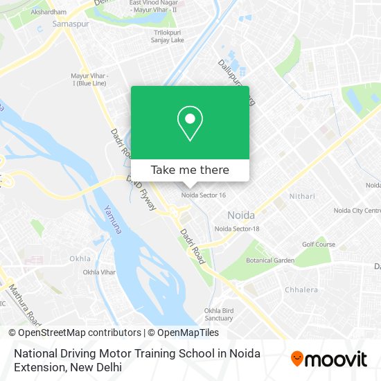 National Driving Motor Training School in Noida Extension map