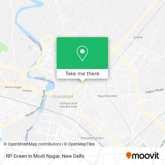 RP Green in Modi Nagar map