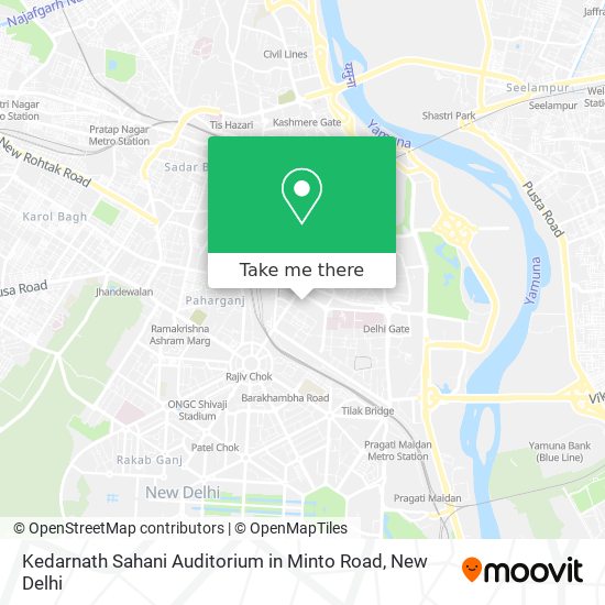 Kedarnath Sahani Auditorium in Minto Road map