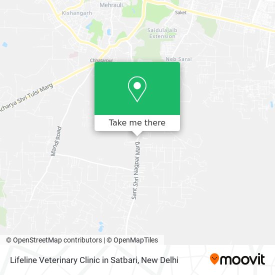 Lifeline Veterinary Clinic in Satbari map