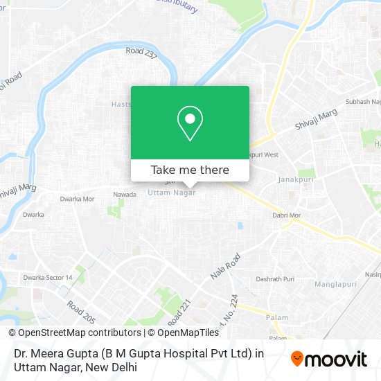 Dr. Meera Gupta (B M Gupta Hospital Pvt Ltd) in Uttam Nagar map