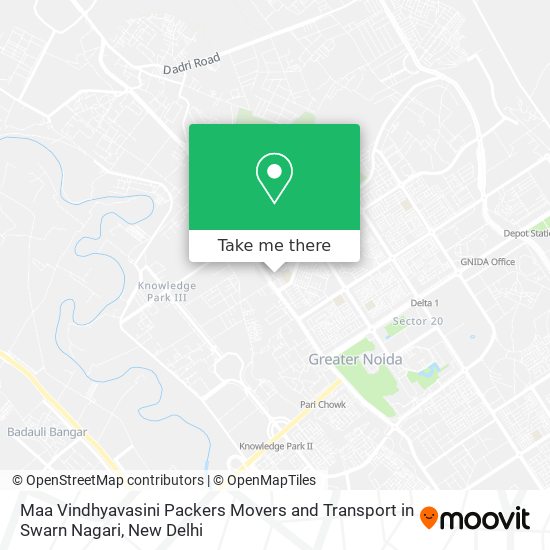 Maa Vindhyavasini Packers Movers and Transport in Swarn Nagari map