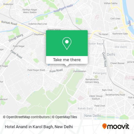 Hotel Anand in Karol Bagh map