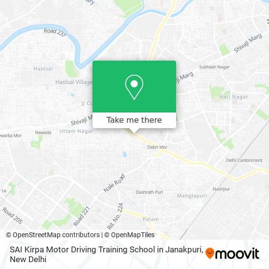 SAI Kirpa Motor Driving Training School in Janakpuri map