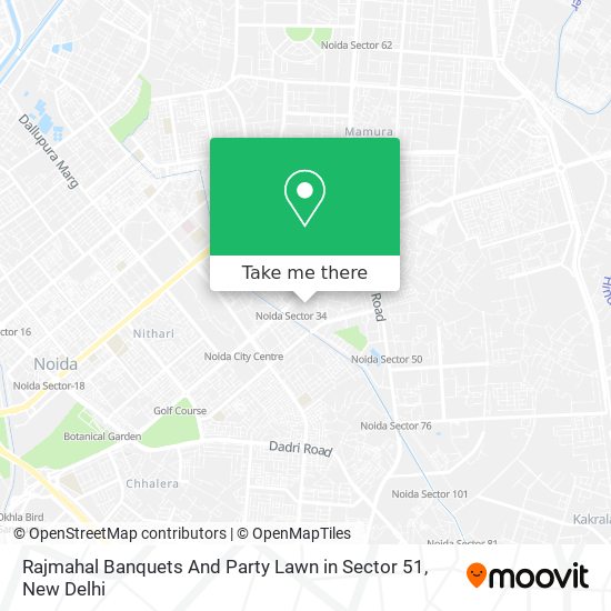 Rajmahal Banquets And Party Lawn in Sector 51 map