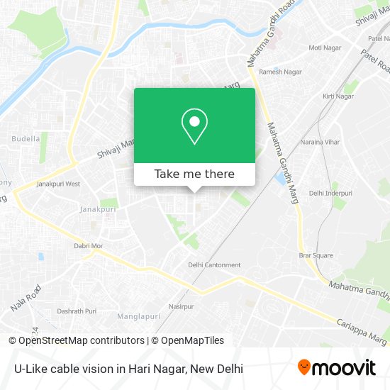 U-Like cable vision in Hari Nagar map