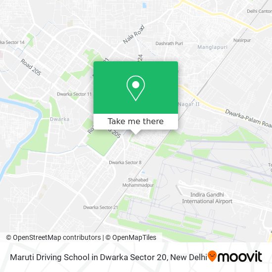 Maruti Driving School in Dwarka Sector 20 map