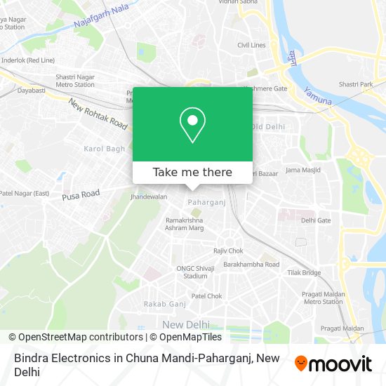 Bindra Electronics in Chuna Mandi-Paharganj map