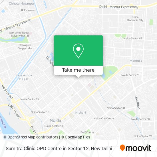 Sumitra Clinic OPD Centre in Sector 12 map