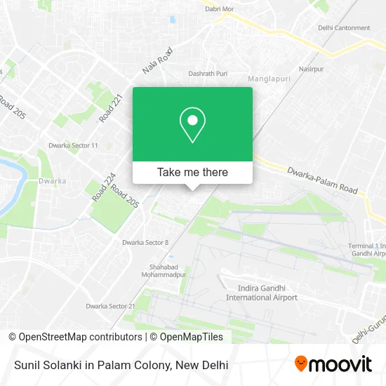 Sunil Solanki in Palam Colony map
