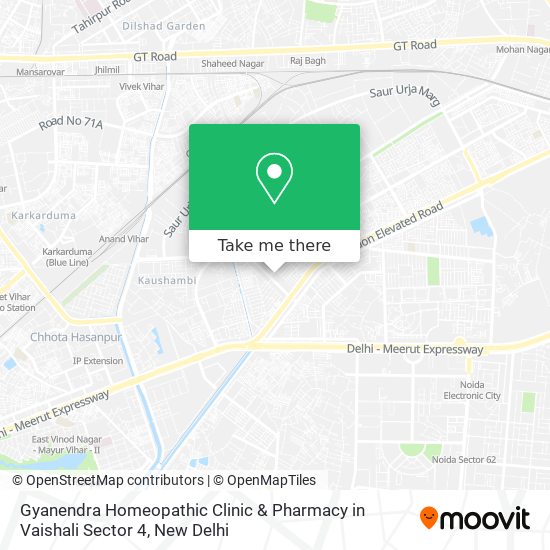 Gyanendra Homeopathic Clinic & Pharmacy in Vaishali Sector 4 map