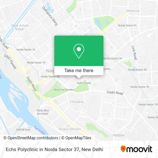 Echs Polyclinic in Noida Sector 37 map
