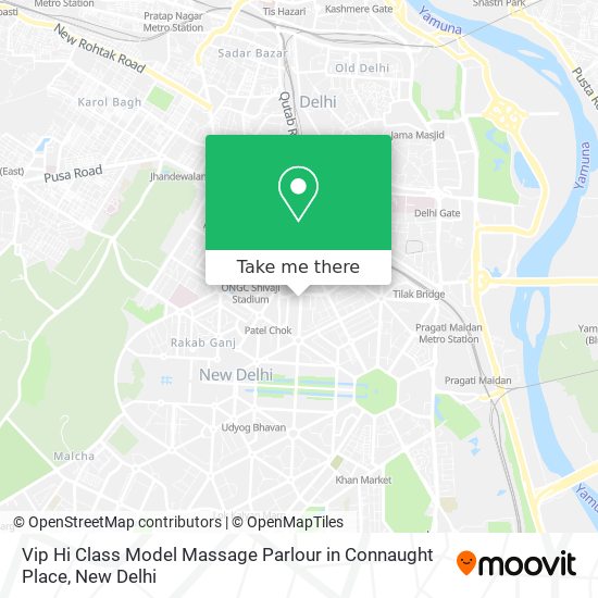 Vip Hi Class Model Massage Parlour in Connaught Place map