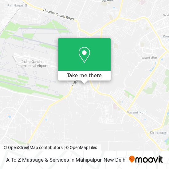 A To Z Massage & Services in Mahipalpur map