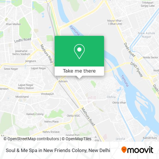 Soul & Me Spa in New Friends Colony map