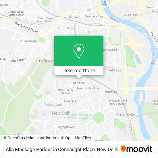 Alia Massage Parlour in Connaught Place map