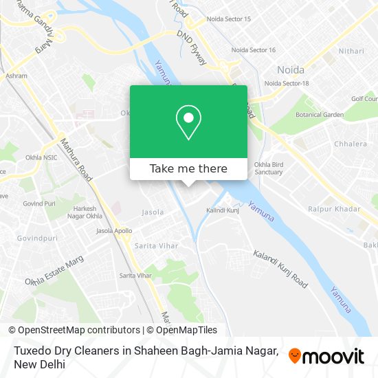 Tuxedo Dry Cleaners in Shaheen Bagh-Jamia Nagar map