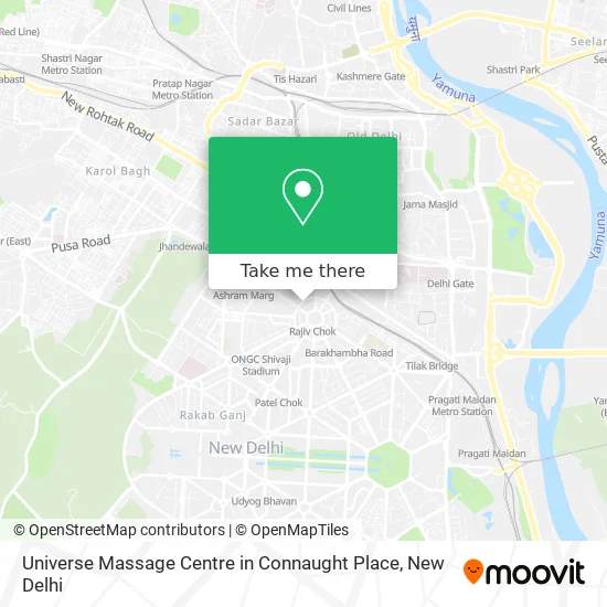 Universe Massage Centre in Connaught Place map