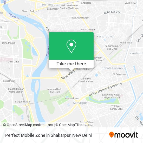 Perfect Mobile Zone in Shakarpur map