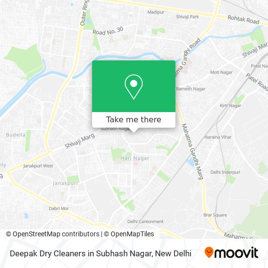 Deepak Dry Cleaners in Subhash Nagar map