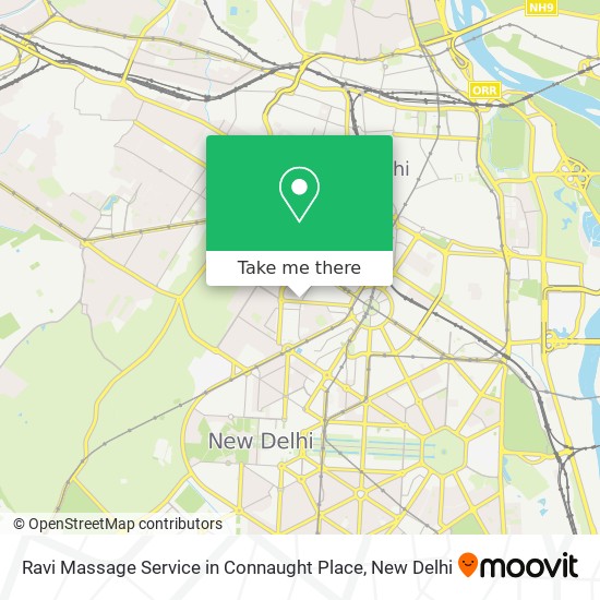 Ravi Massage Service in Connaught Place map