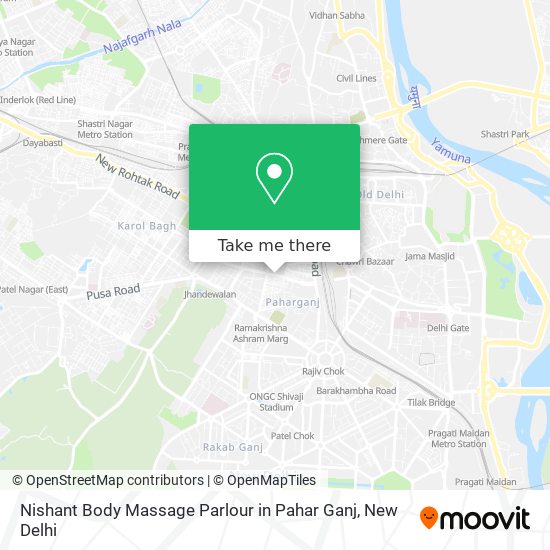 Nishant Body Massage Parlour in Pahar Ganj map