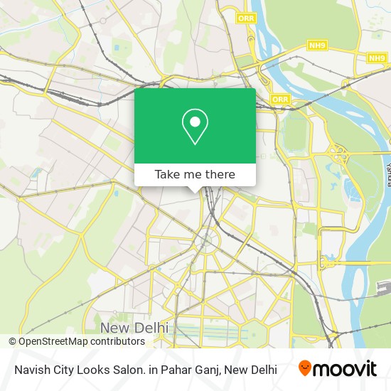 Navish City Looks Salon. in Pahar Ganj map