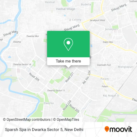 Sparsh Spa in Dwarka Sector 5 map