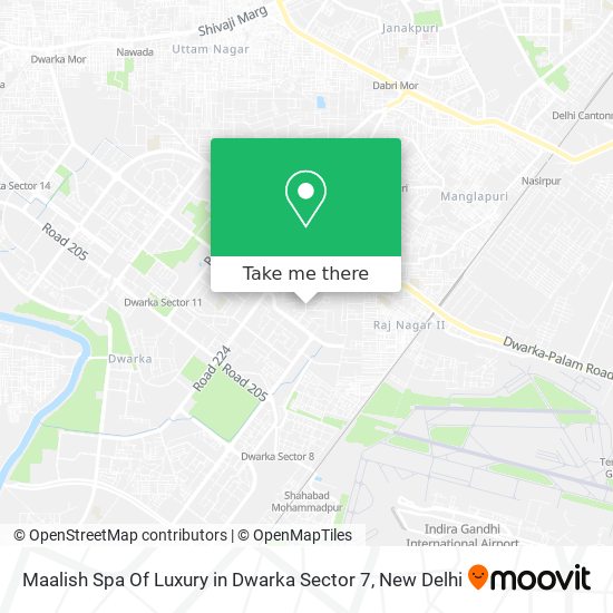Maalish Spa Of Luxury in Dwarka Sector 7 map